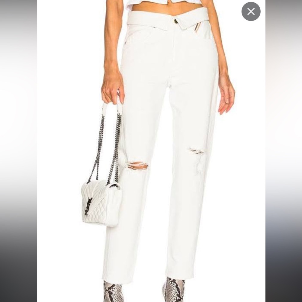 Jean atelier flip fold jeans white sand